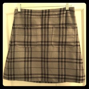 Plaid J crew skirt
